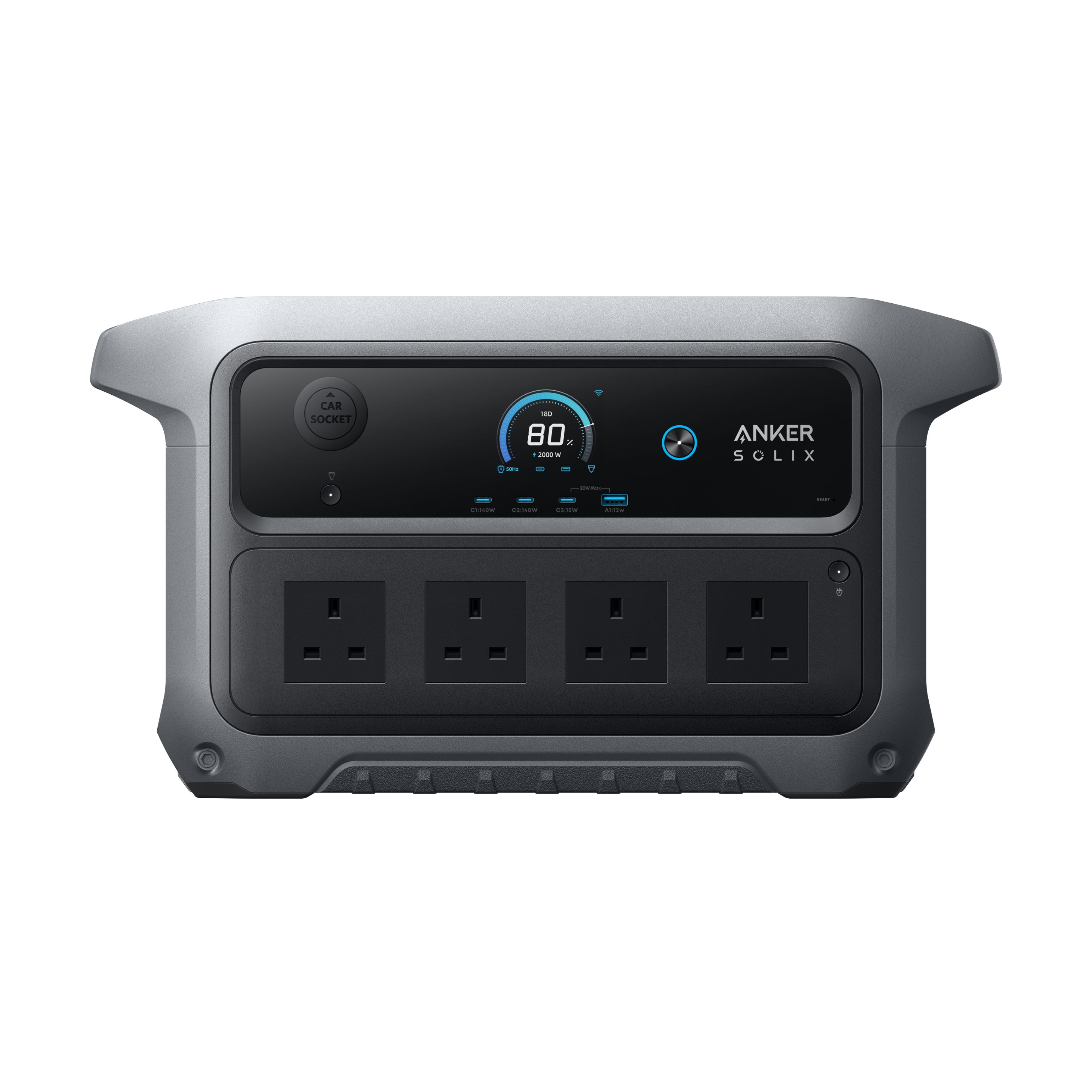 Anker SOLIX C2000 Gen 2 – 2,048Wh Portable Power Station | 2,400W