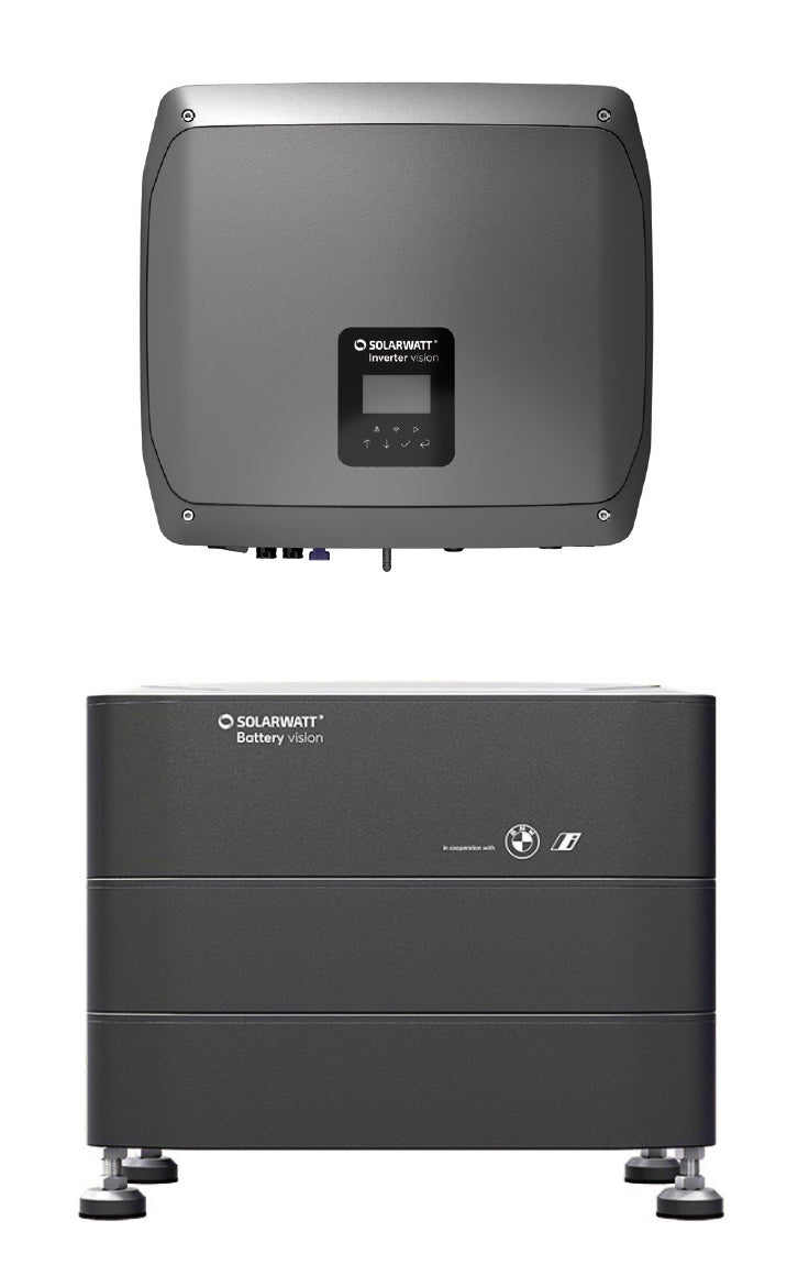 SolarWatt 5kW Battery Kit & Vision Hybrid Inverter Kit.